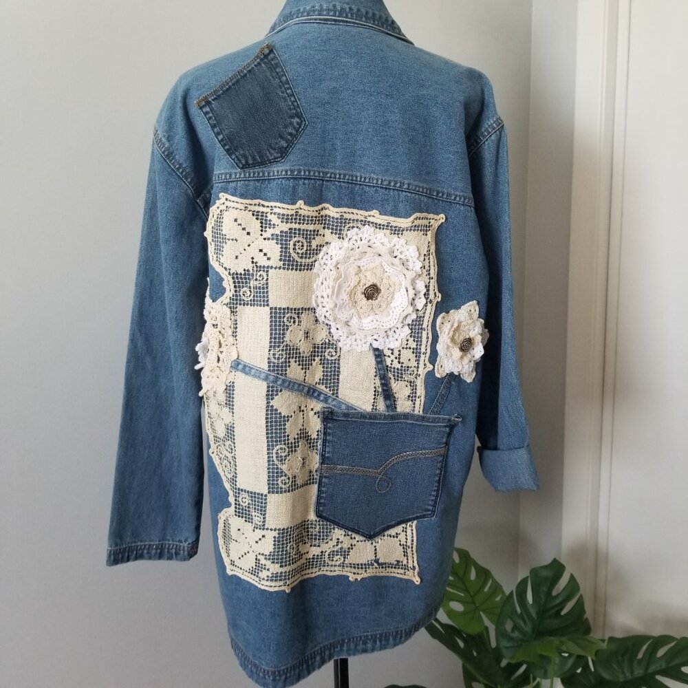 Barefoot Treadle denim jacket M